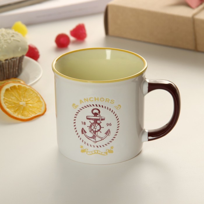 Кружка 300 мл "Якорь", цвета МИКС