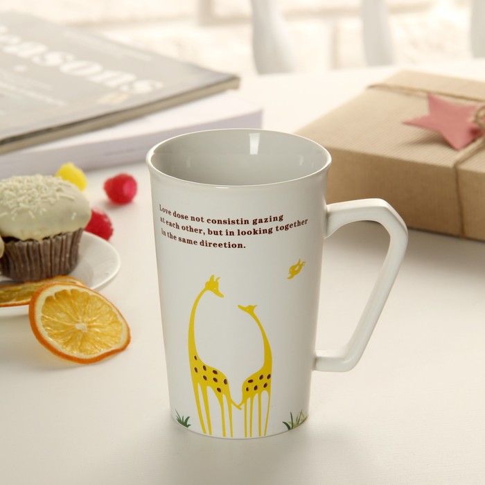 Кружка 350 мл "Флора", рисунок МИКС