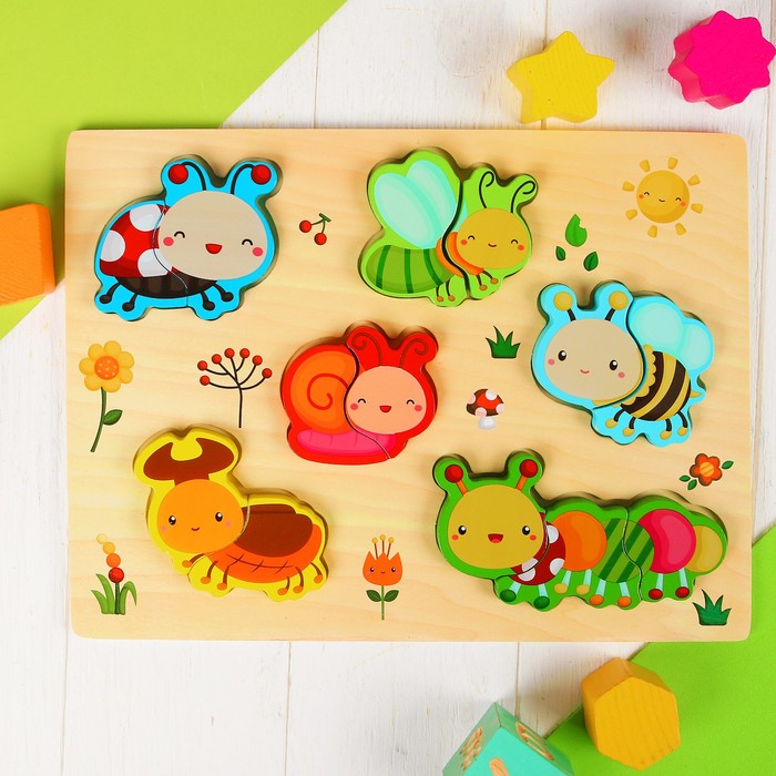 Рамка-вкладыш "Весёлые букашки"