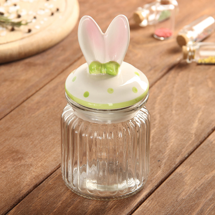 Банка для сыпучих продуктов 300 мл "Ушки"