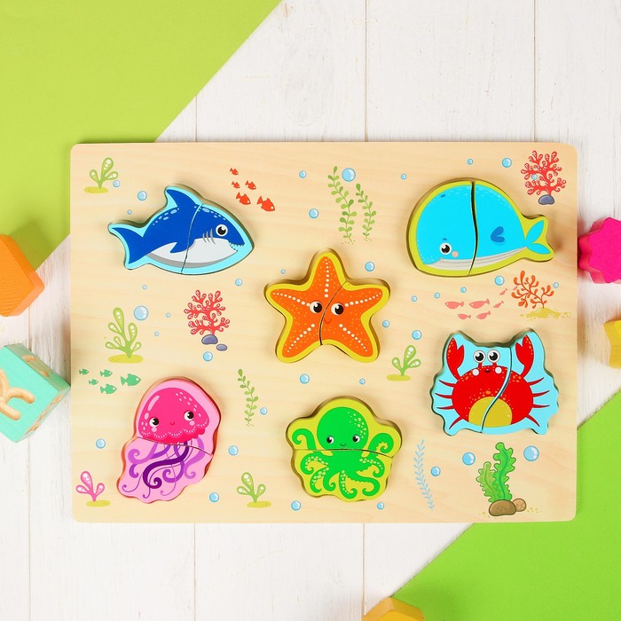 Рамка-вкладыш "На дне морском"