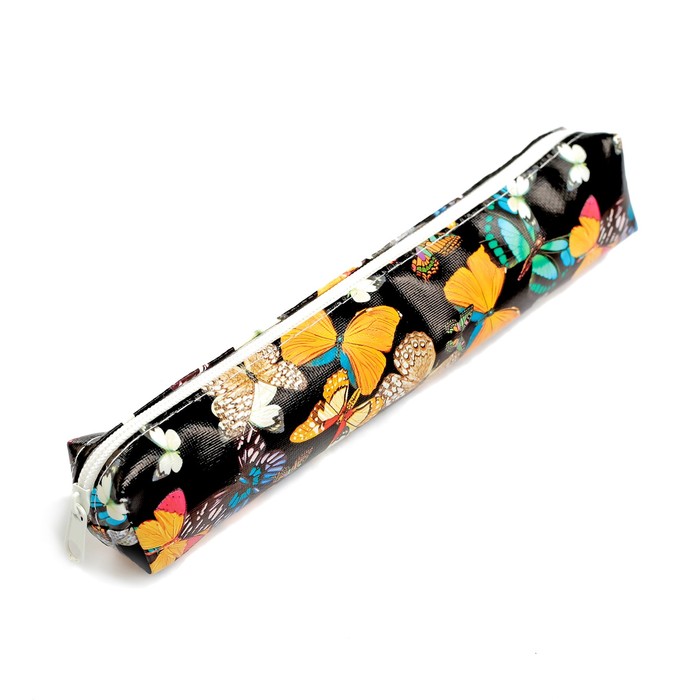 Пенал школьный на молнии МИКС Бабочки