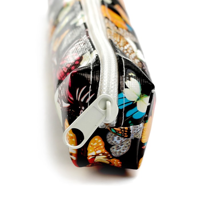 Пенал школьный на молнии МИКС Бабочки