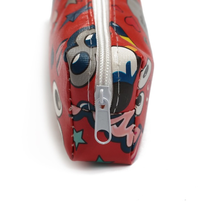 Пенал школьный на молнии МИКС Смайлы