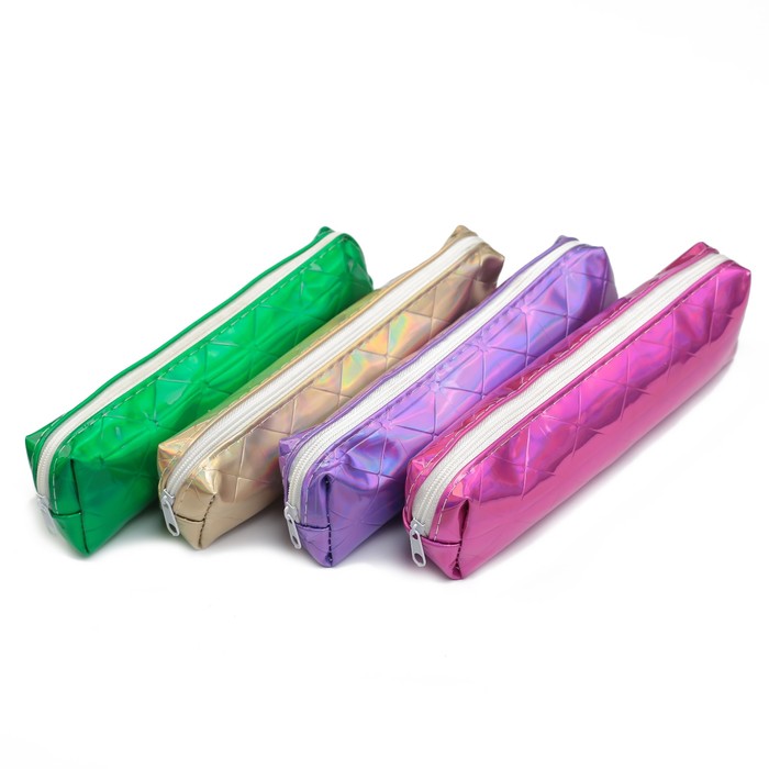 Пенал школьный на молнии МИКС Голография