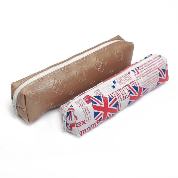 Пенал школьный на молнии МИКС Голография