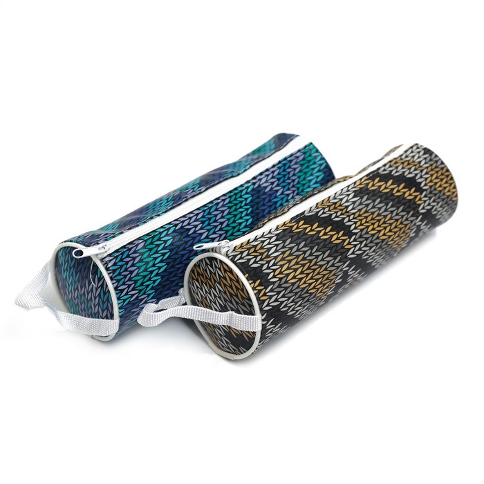 Пенал школьный на молнии МИКС Вязание