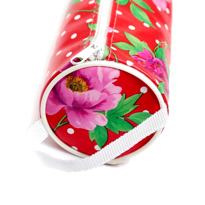 Пенал школьный на молнии МИКС Цветы