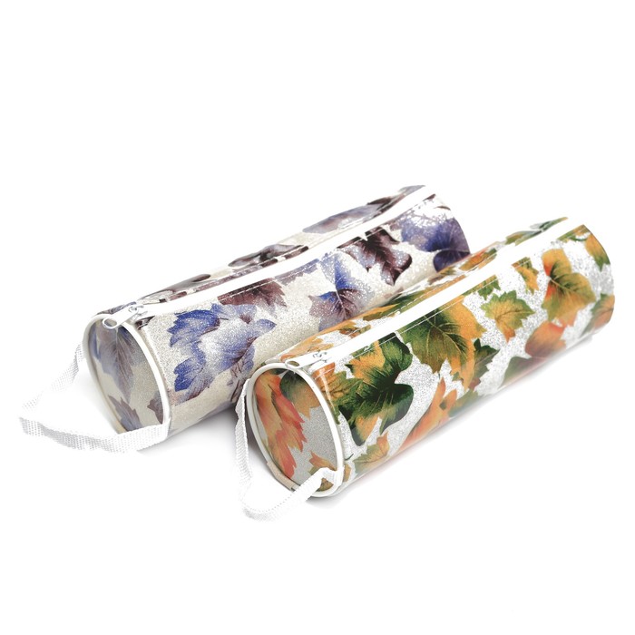 Пенал школьный на молнии МИКС Листья