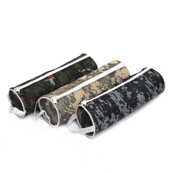 Пенал школьный на молнии МИКС Миллитари