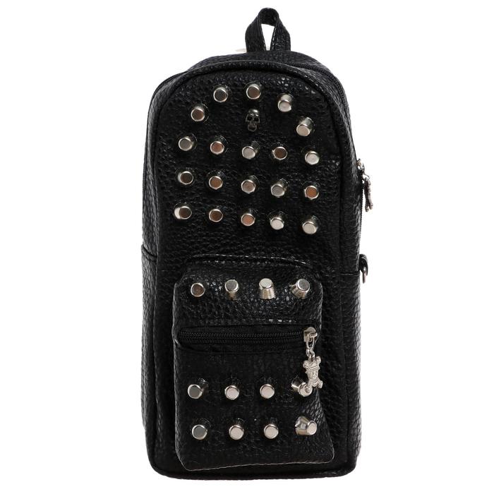 Пенал школьный на молнии МИКС Достопримечательности 2 отделения