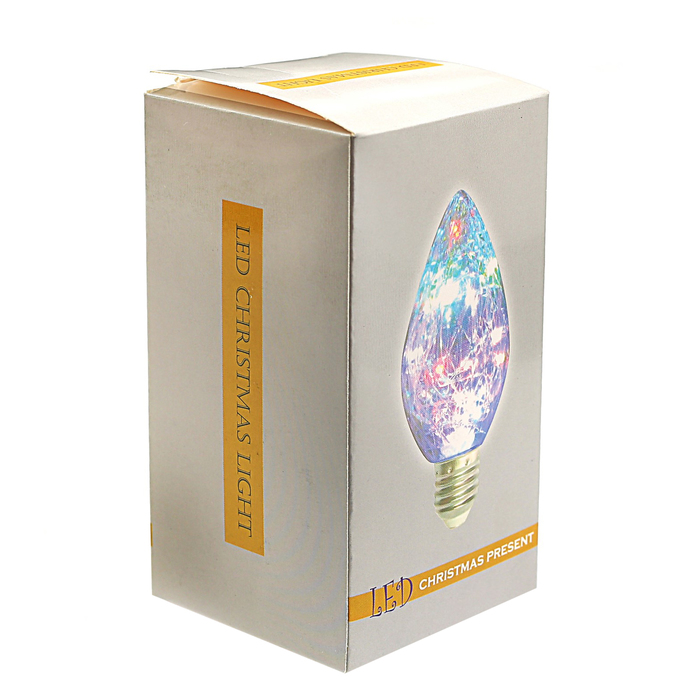 лампа светодиодная декоративная "Груша" A60, 105 х 60 мм, Е27, 3 Вт, 230 В, Белый