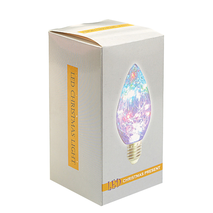 лампа светодиодная декоративная "Шишка" G85, 130 х 85 мм, Е27, 3 Вт, 230 В, Фиолетовый