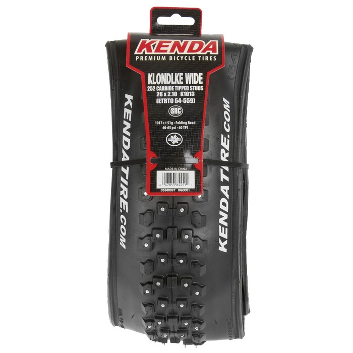 Покрышка 26"х2,10 (54-559) KENDA PREMIUM K1013 KLONDIKE WIDE 252шипа в 4 ряда, кевлар 60TPI 347269