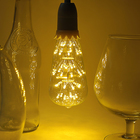 Лампа светодиодная декоративная "Ретро", ST64, 3 Вт, E27, 100х30, теплый белый