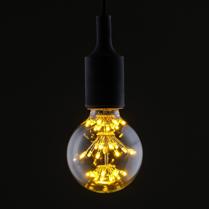 лампа светодиодная декоративная &quot;Шар&quot; G80, 120 х 80 мм, Е27, 3 Вт, 230 В, Тепло-Белый