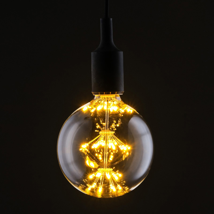 лампа светодиодная декоративная &quot;Шар&quot; G125, 170 х 125 мм, Е27, 3 Вт, 230 В, Тепло-Белый