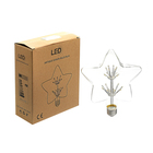 Лампа светодиодная декоративная "Звезда", G120, 3 Вт, E27, 156х120, теплый белый