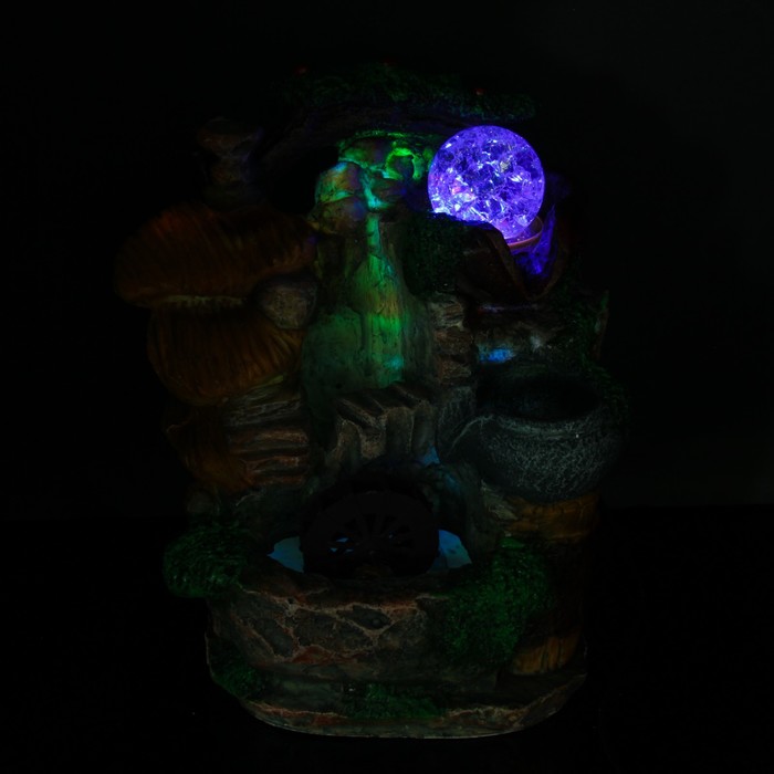 Фонтан "Колесо благополучия" 18х25 см (с подсветкой)