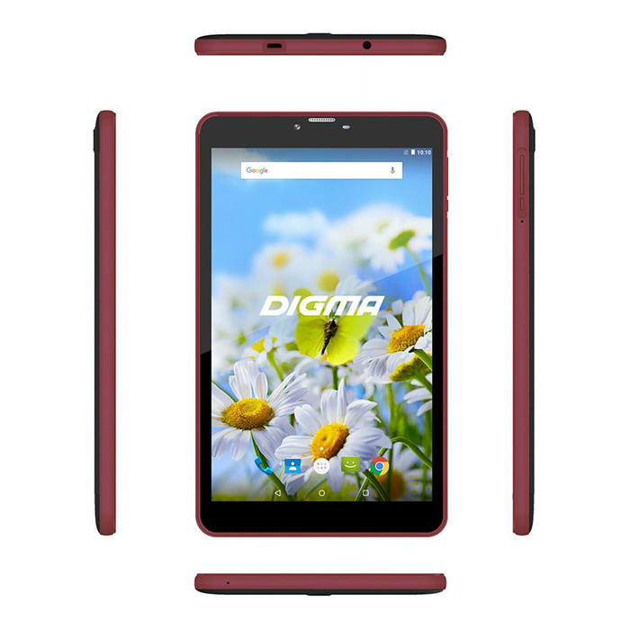 Планшет Digma Plane 7539E LTE Black Violet 7&quot; IPS,1024x600,1Gb+16Gb, черно-фиолетовый