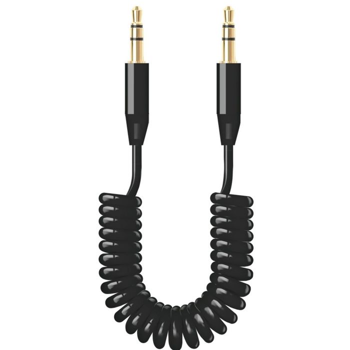 Кабель Deppa (72182) AUX, 3,5 мм - 3,5 мм, витой, 2 м, черный