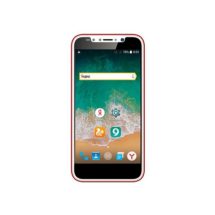 Смартфон ARK Benefit S504 Red 5,0" TN,854х480,512Mb, 4Gb RAM, 3Mp+2Mp, красный