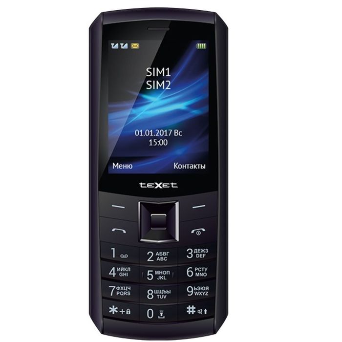 Сотовый телефон Texet TM-D328, черный