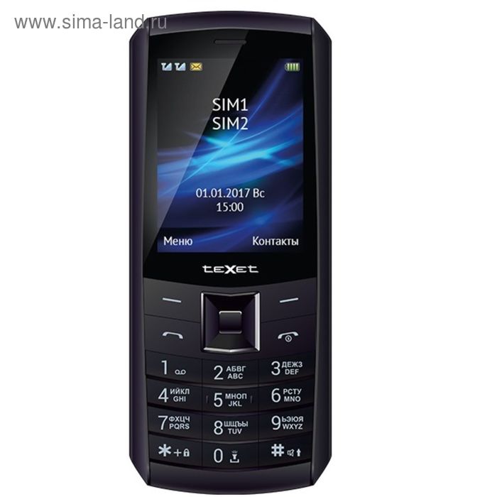 Сотовый телефон Texet TM-D328, черный