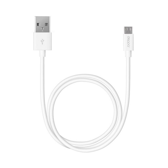 Кабель Deppa (72167) micro USB, белый, 1,2 м