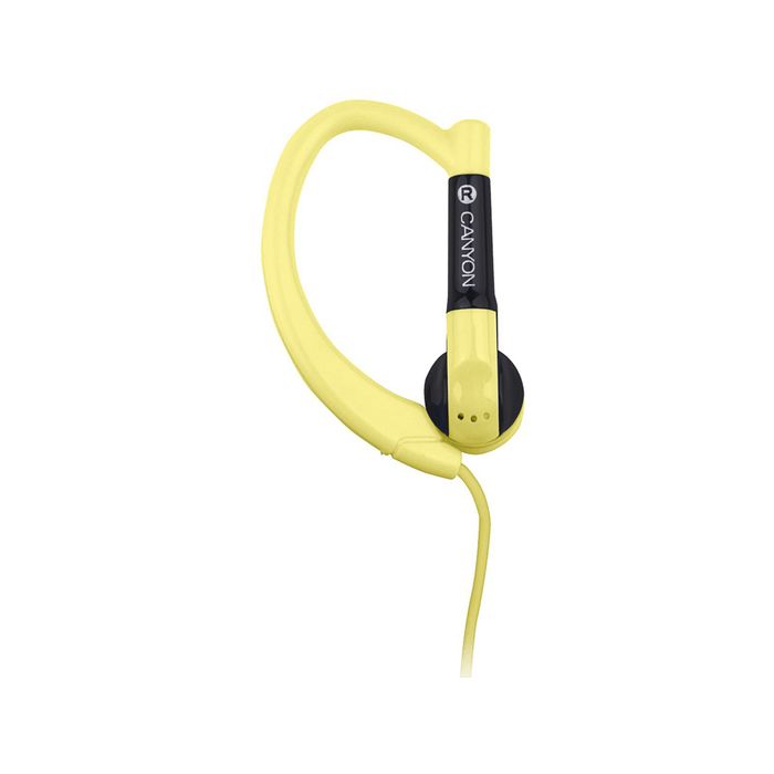 Гарнитура Canyon CNS-SEP1Y sport, вкладыши вакуумные , жёлтая