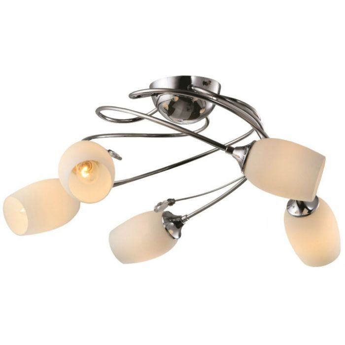 Люстра  "Венера"  5 ламп Е14 60Вт  хром 60х60х28