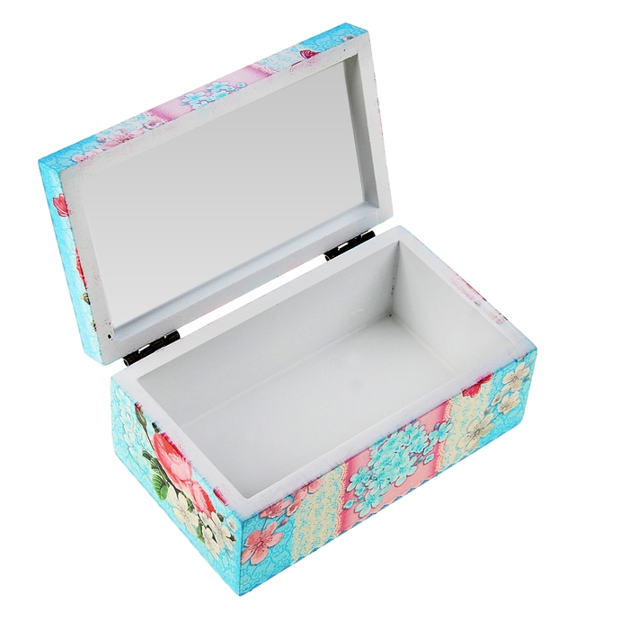 Шкатулка деревянная с зеркалом "Мисс очарование"