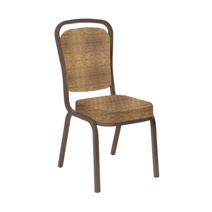 Банкетный стул "Дания" 25 мм, каркас красное дерево, обивка шенилл коричневый