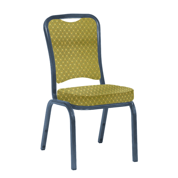 Банкетный стул "Сахара" 25 мм, каркас титан, обивка виолетта салатовая