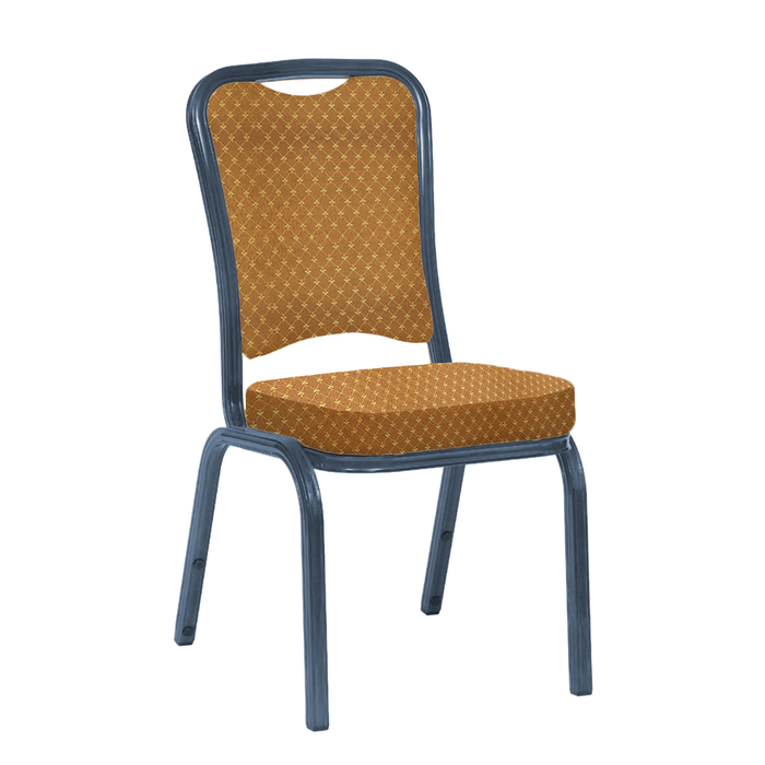 Банкетный стул "Сахара" 25 мм, каркас титан, обивка виолетта коричневая