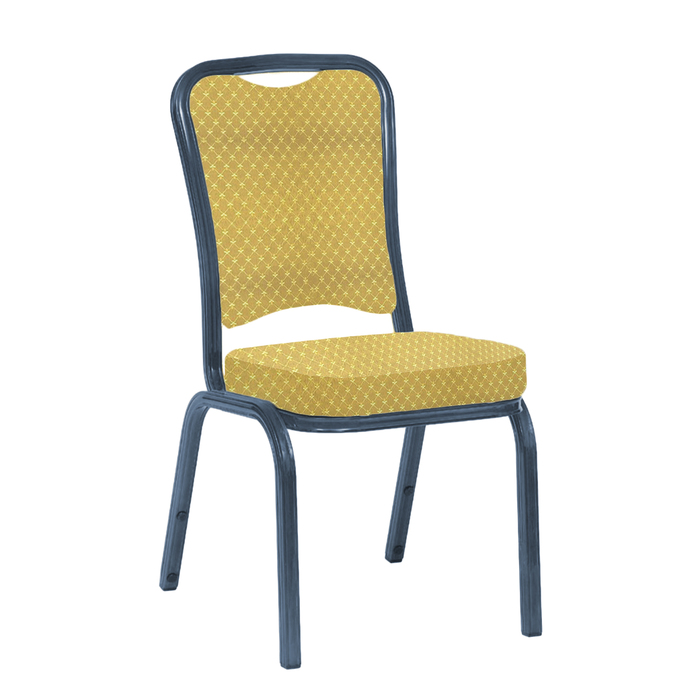 Банкетный стул "Сахара" 25 мм, каркас титан, обивка виолетта золото