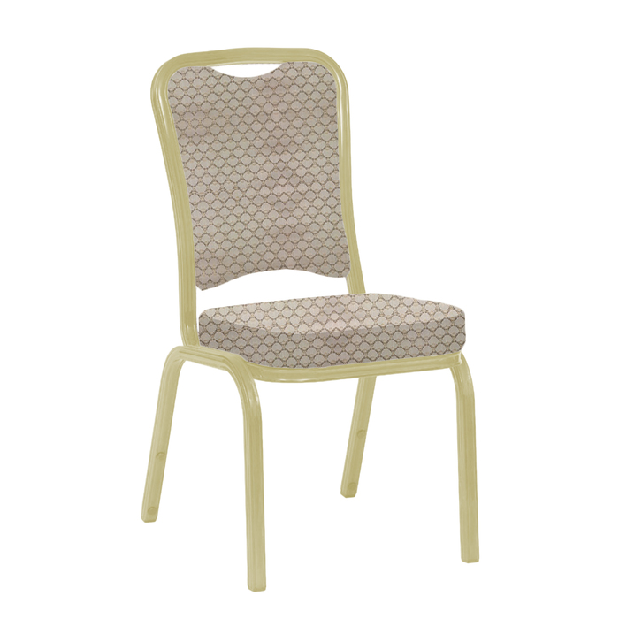 Банкетный стул "Сахара" 25 мм, каркас шампань, обивка арш бежевый