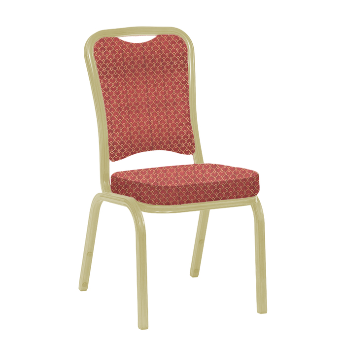 Банкетный стул "Сахара" 25 мм, каркас шампань, обивка арш бордовый
