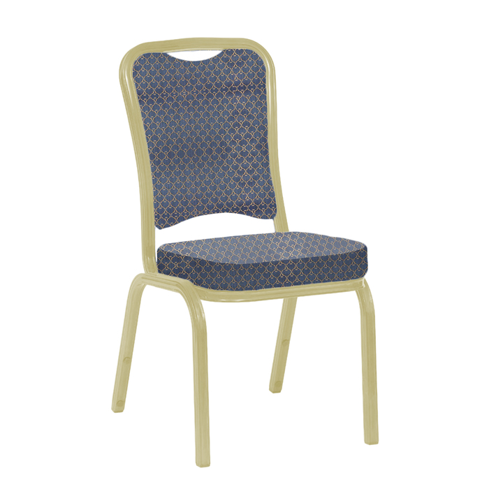 Банкетный стул "Сахара" 25 мм, каркас шампань, обивка арш синий