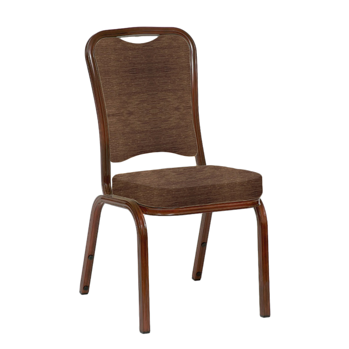 Банкетный стул "Сахара" 25 мм, каркас красное дерево, обивка шенилл темно-коричневый