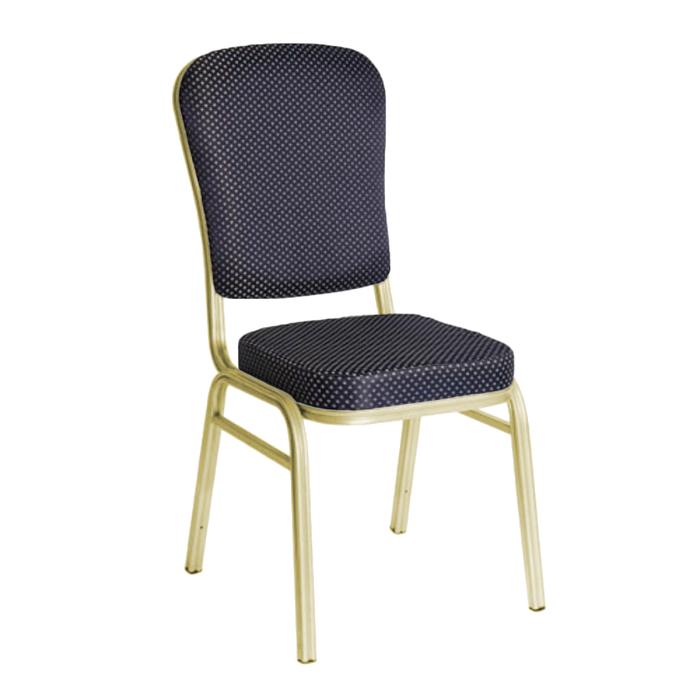 Банкетный стул "Боди" 25 мм, каркас шампань, обивка корона синяя