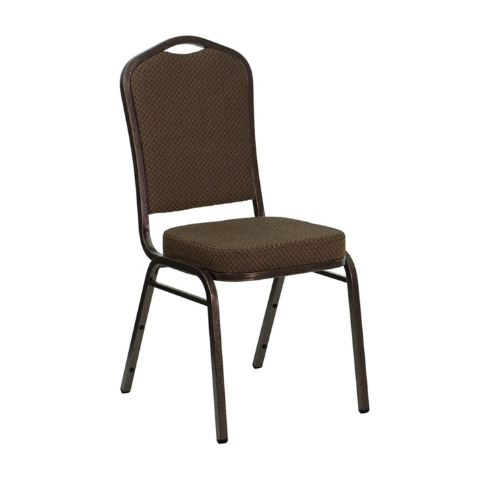Банкетный стул "Молот" 20 мм, каркас черный, обивка шенилл темно-коричневый