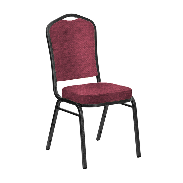 Банкетный стул "Молот" 20 мм, каркас черный, обивка шенилл буро-малиновый