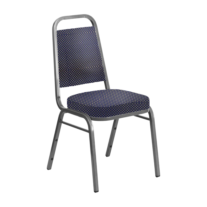 Банкетный стул "Денвер" 20 мм, каркас серебро, обивка корона синяя