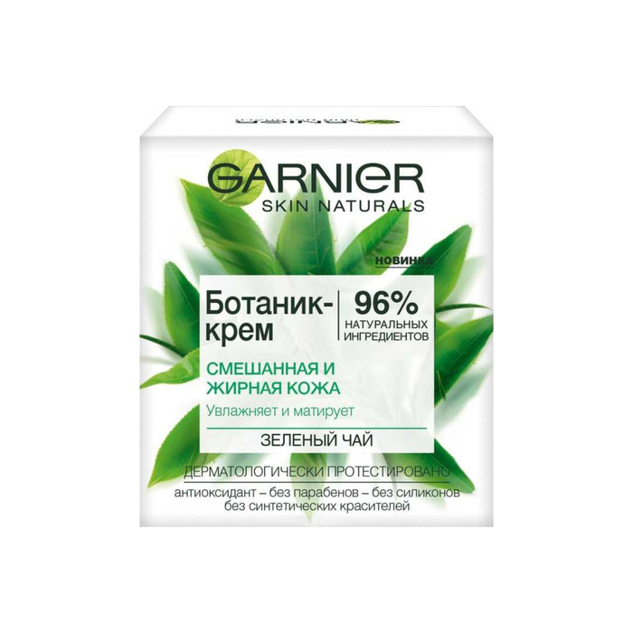 Ботаник-крем увлажняющий Garnier Зеленый Чай, матирующий, для смешанной и жирной кожи, 50 мл   35586