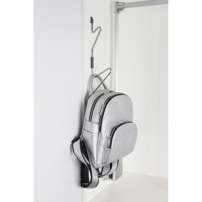 Вешалка для сумок (крепление в стене) KOMANDOR, цвет хром