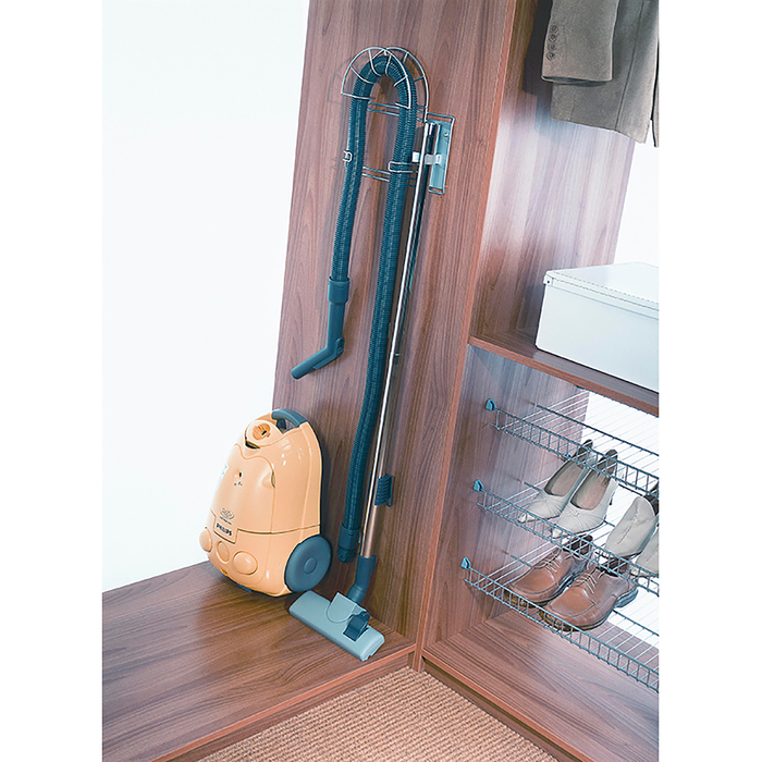 Вешалка для трубы пылесоса KOMANDOR, цвет мат. серебро