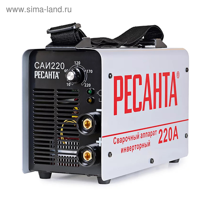 цена Сварочный аппарат Ресанта САИ-220, инвертор ММА DC, кейс