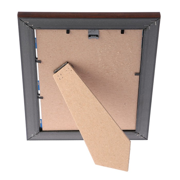 Фоторамка пластиковая 15х21 см пастель шоколад с ножкой/20/L25