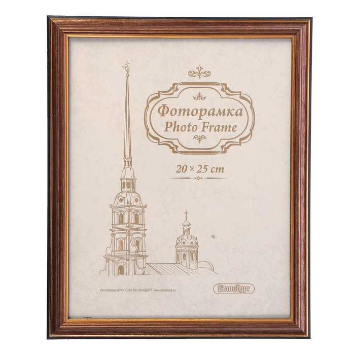 Фоторамка пластиковая  20х25 см бронза/25/L20
